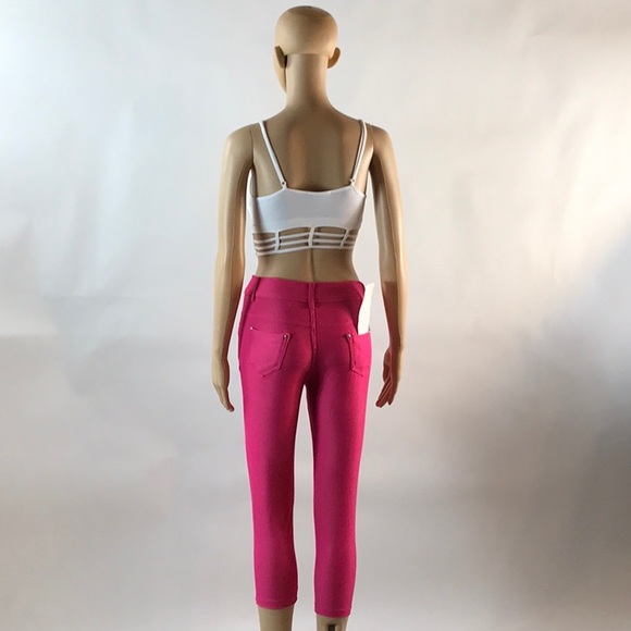 FUCHSIA COLORED JEGGINGS COLOR MAY VARY PRICE FIRM - Picture 5 of 8